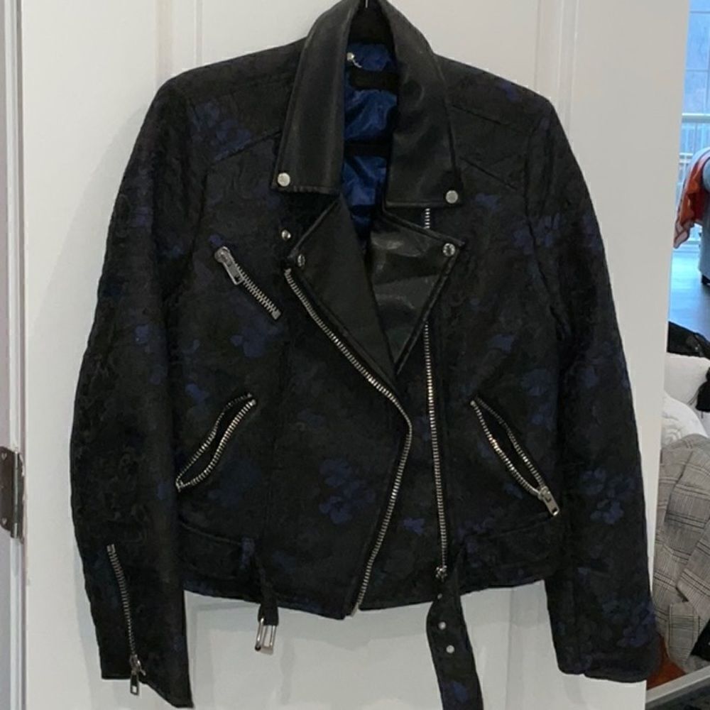 ABS CROP MOTORCYCLE JACKET